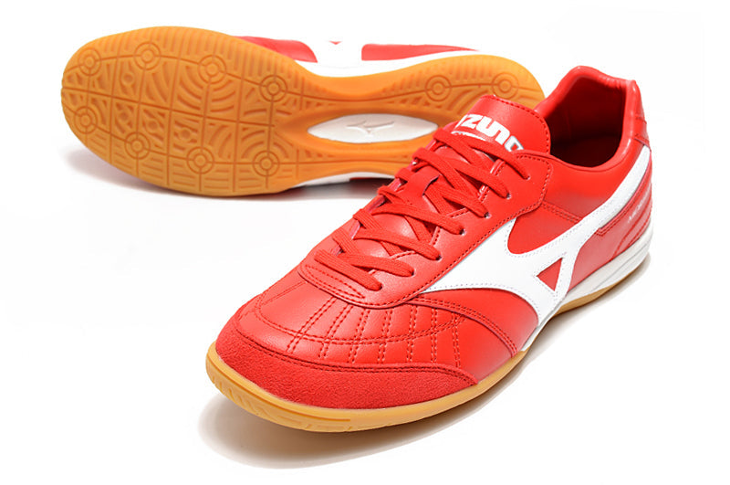 Bota de Fútbol Sala Mizuno Morelia Sala IC Roja e Blanca