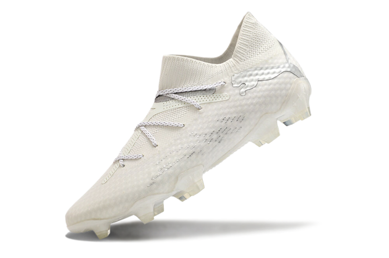 Bota de Fútbol Campo Puma Future 7 FG Blanca e Prata "Eclipse Pack"