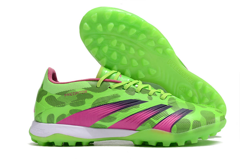 Bota de Fútbol para Césped Artificial Adidas Predator Elite TF Verde e Rosa