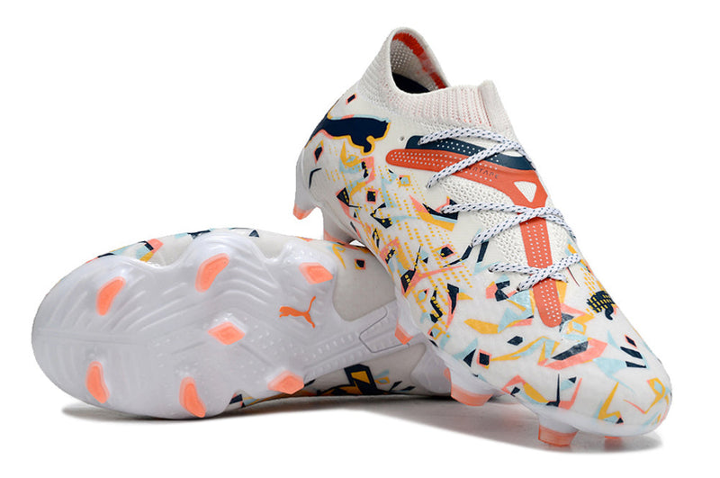 Bota de Fútbol Campo Puma Future 7 FG Blanca "Creativity Pack"