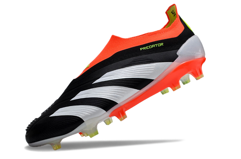 Bota de Fútbol Campo Adidas Predator LL Elite FG Negra, Naranja e Blanco "Solar Energy"
