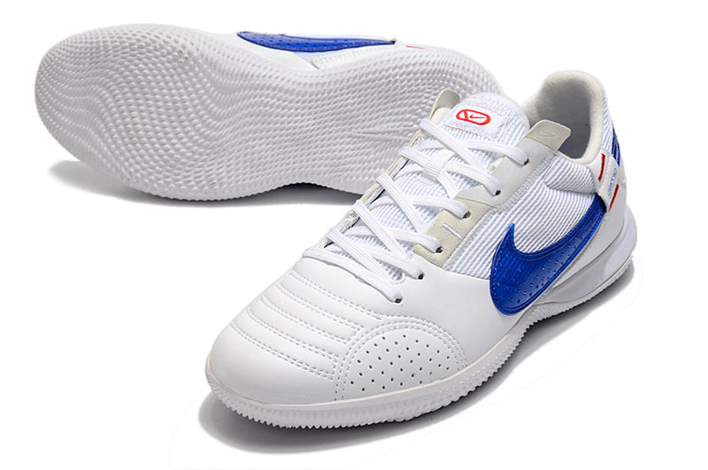 Bota de Fútbol Sala Nike StreetGato IC Blanca e Azul