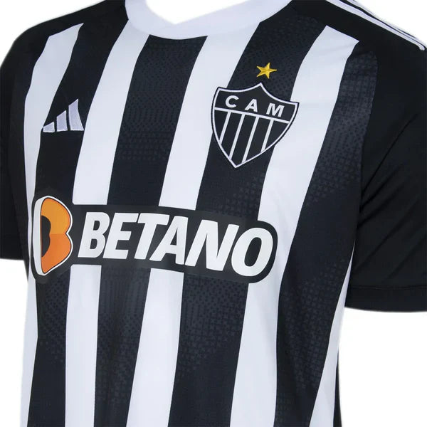 Camiseta Atlético Mineiro Primera Equipación 24/25 - Negra e Blanca