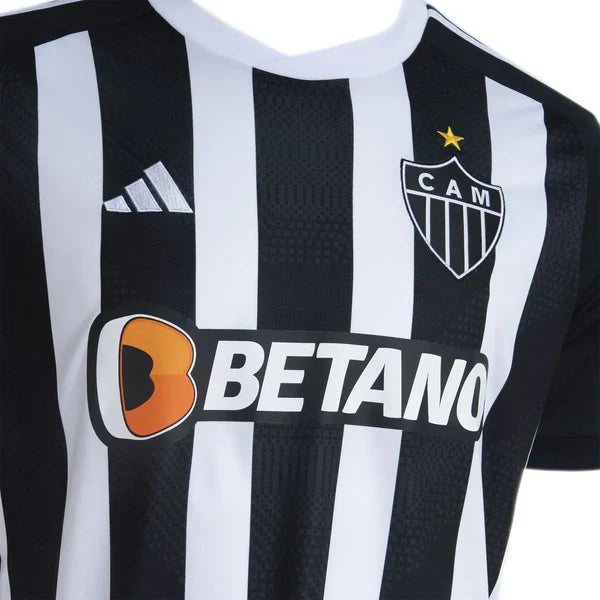 Camiseta Atlético Mineiro Primera Equipación 24/25 - Negra e Blanca