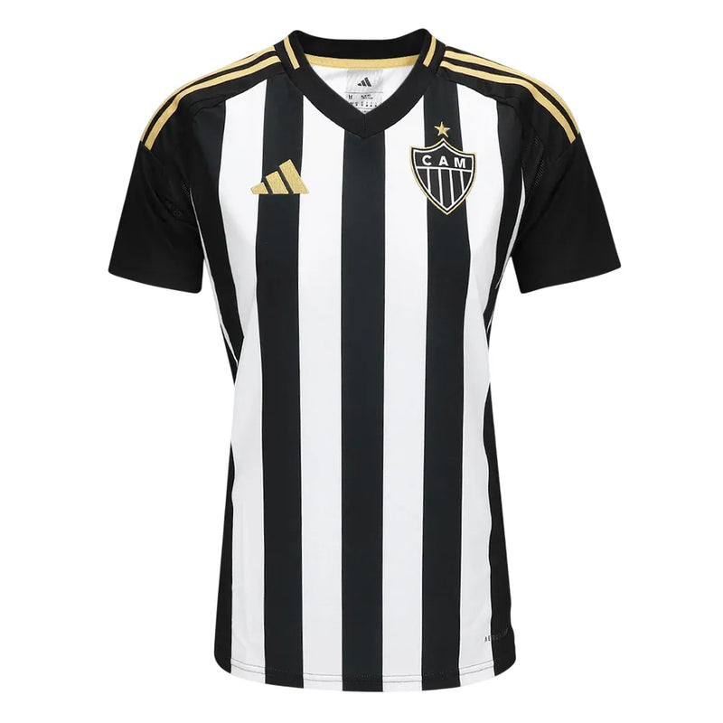 Camiseta Atletico Mineiro Mujer Primera Equipación 25/26 - Negra e Blanca