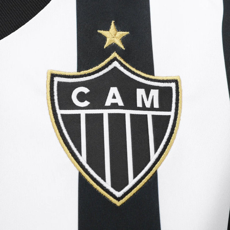 Camiseta Atletico Mineiro Mujer Primera Equipación 25/26 - Negra e Blanca