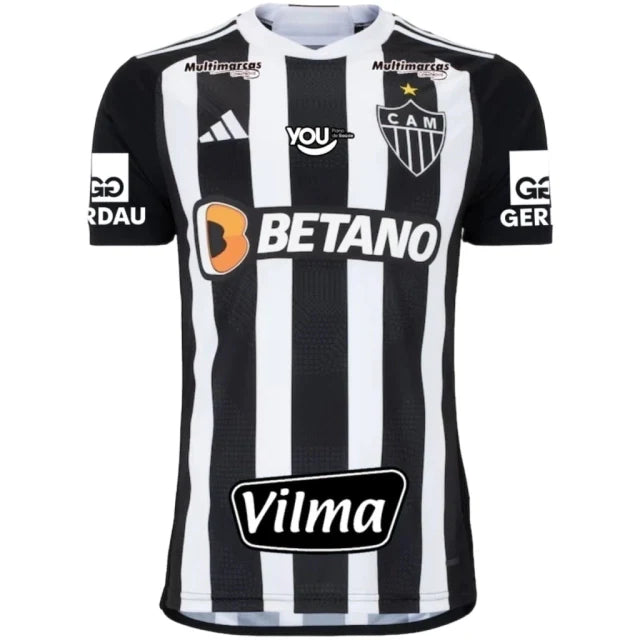 Camiseta Atlético Mineiro Primera Equipación 24/25 - Negra e Blanca