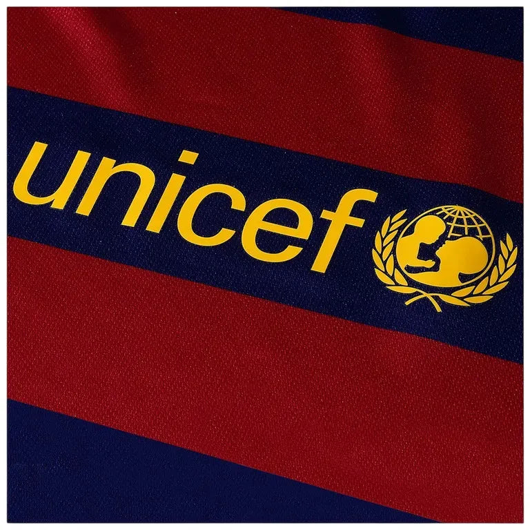 Camiseta Barcelona Primera Equipación 15/16 Retro - Azul e Roja