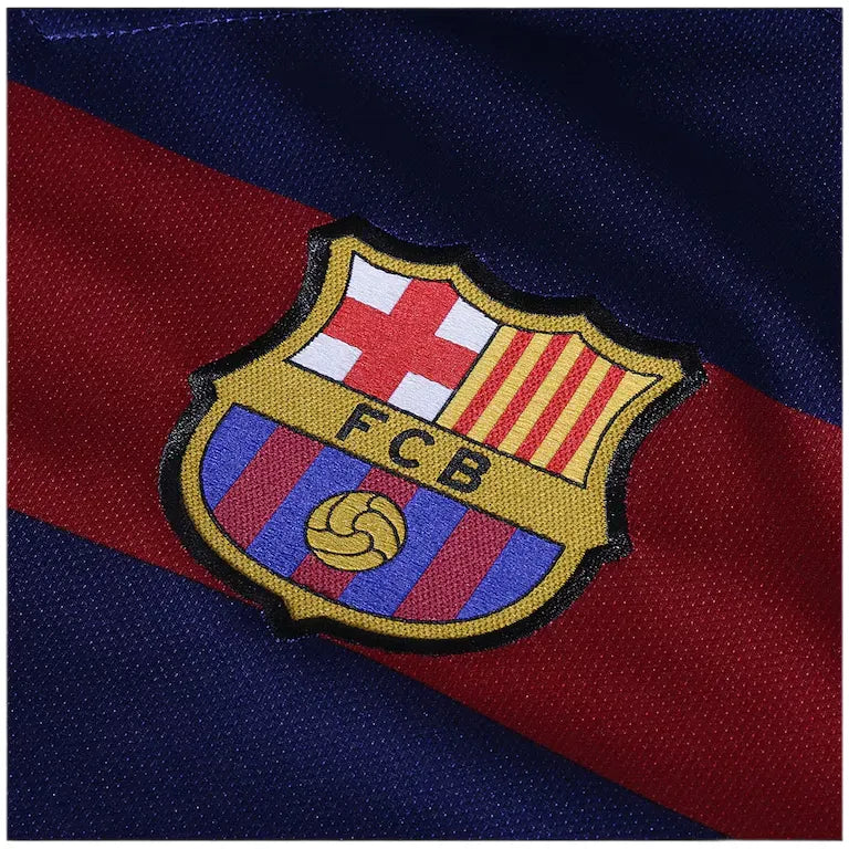 Camiseta Barcelona Primera Equipación 15/16 Retro - Azul e Roja