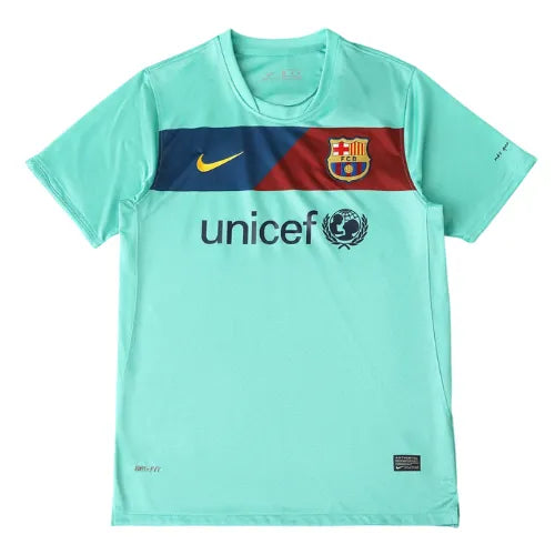 Camiseta Barcelona Segunda Equipación 10/11 Retro - Verde Água