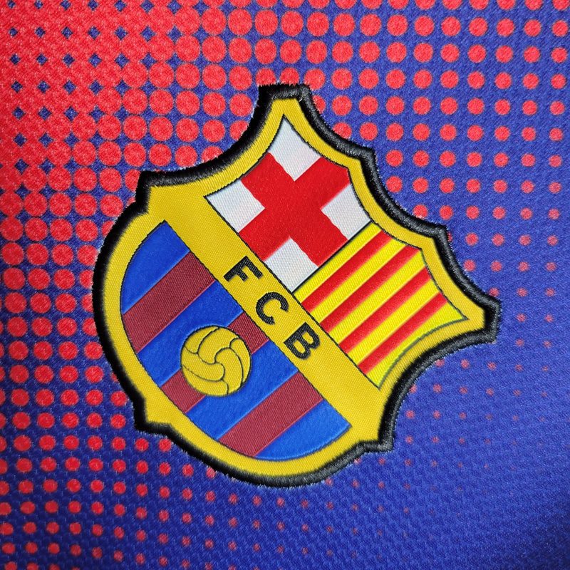 Camiseta Barcelona Primera Equipación 12/13 Retro - Azul e Roja