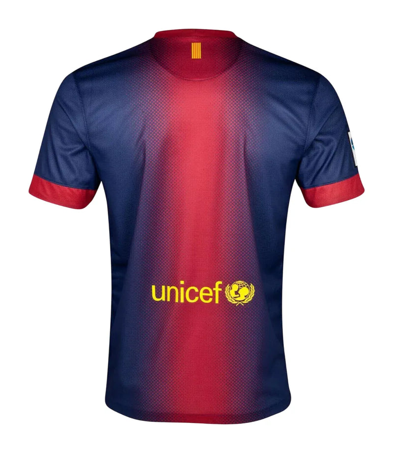 Camiseta Barcelona Primera Equipación 12/13 Retro - Azul e Roja