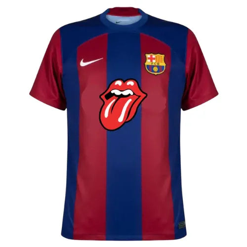 Camiseta Barcelona Edição Especial Rolling Stones 23/24 - Azul e Roja