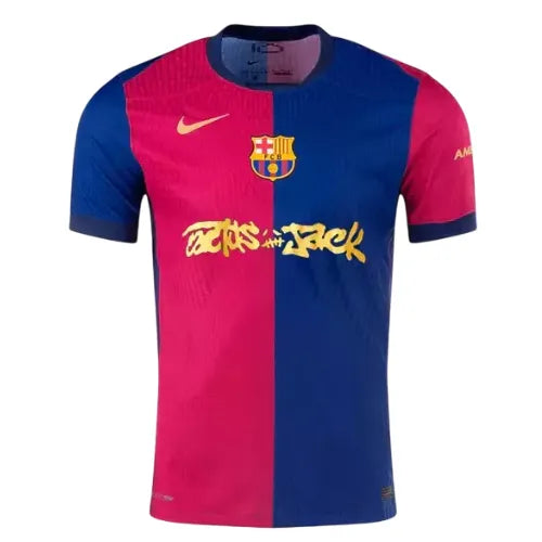 Camiseta Barcelona Edição Especial Travis Scott 24/25 - Azul e Roja