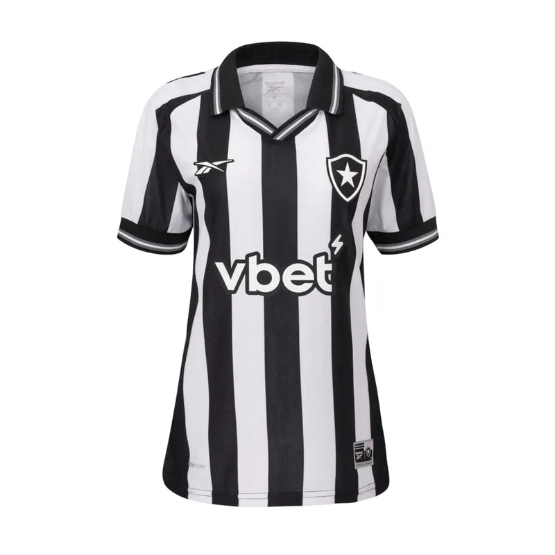 Camiseta Botafogo Mujer Primera Equipación 25/26 - Negra e Blanca