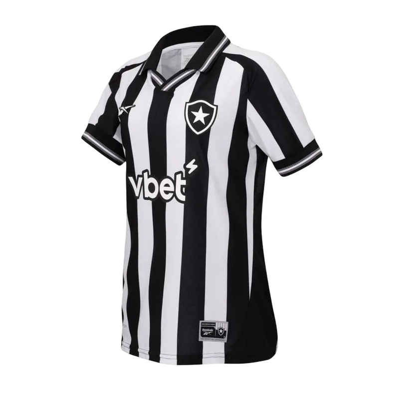 Camiseta Botafogo Mujer Primera Equipación 25/26 - Negra e Blanca