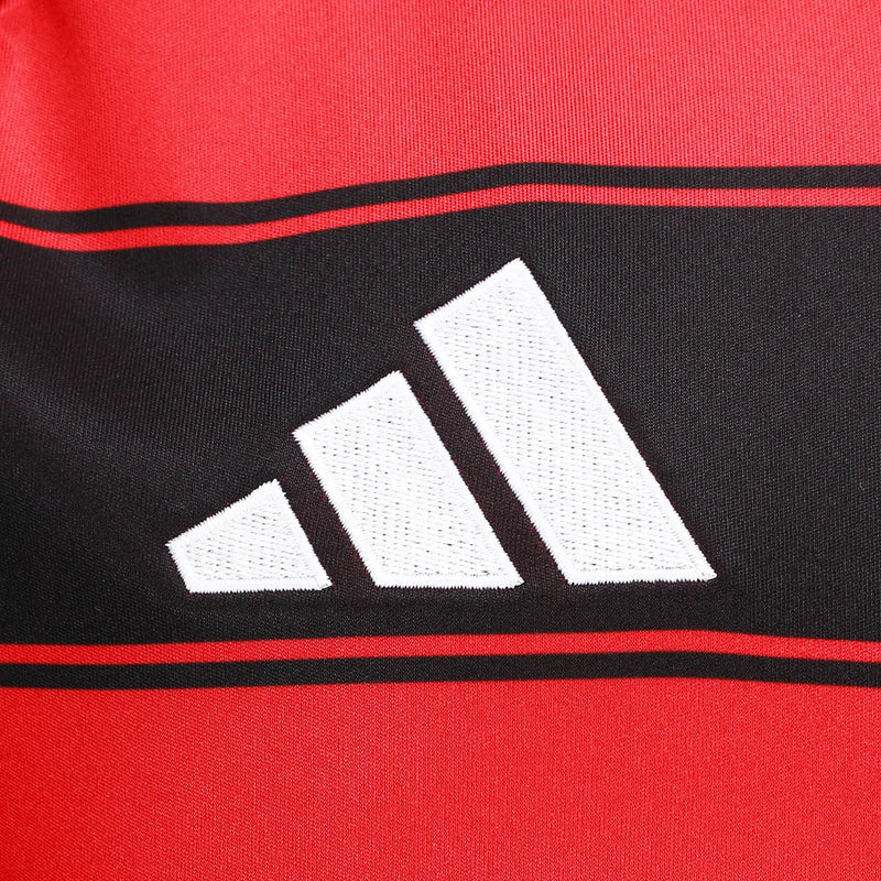 Camiseta Flamengo Primera Equipación 25/26 Manga Larga - Negro e Rojo