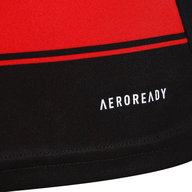 Camiseta Flamengo Primera Equipación 25/26 Manga Larga - Negro e Rojo
