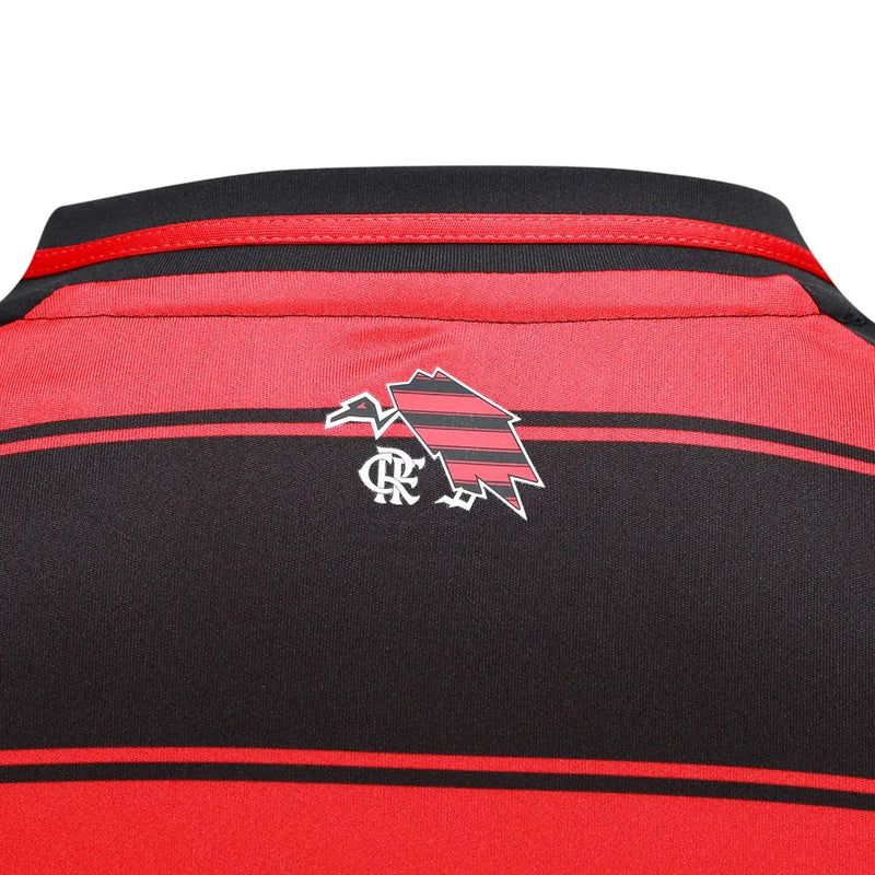 Camiseta Flamengo Primera Equipación 25/26 Manga Larga - Negro e Rojo