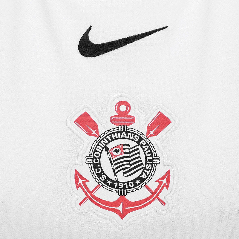 Camiseta Corinthians Mujer Primera Equipación 25/26 - Blanca