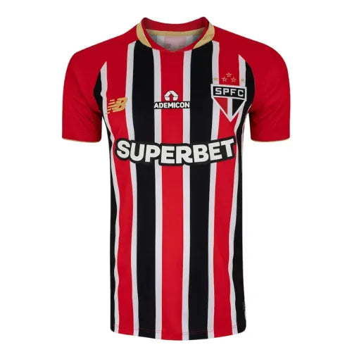 Camiseta São Paulo Segunda Equipación 25/26 - Roja e Negra