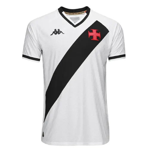 Camiseta Vasco Segunda Equipación 25/26 - Blanca e Negra