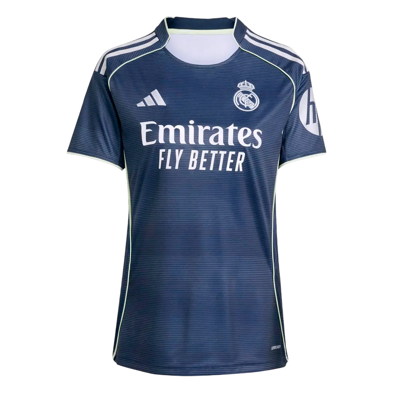 Camiseta Real Madrid Mujer Segunda Equipación 25/26 - Azul Marinho