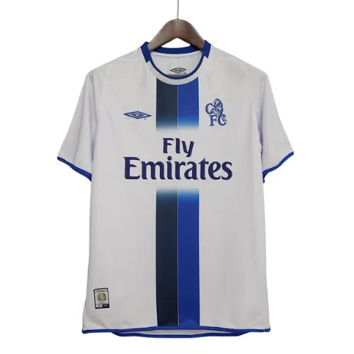 Camiseta Chelsea Segunda Equipación 03/05 Retro - Blanca