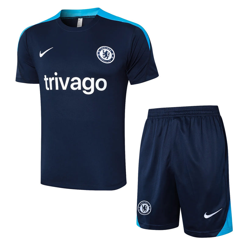 Conjunto Chelsea Entrenamiento 24/25 - Azul Oscuro