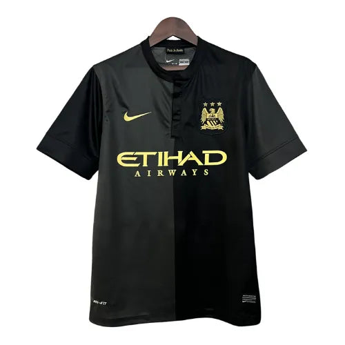 Camiseta Manchester City Segunda Equipación 13/14 Retro - Negra