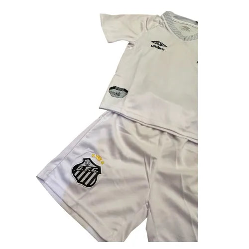 Conjunto Infantil Santos I 25/26 - Blanco