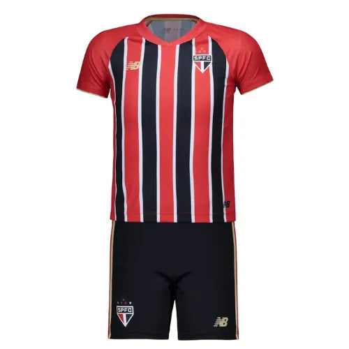 Conjunto Infantil São Paulo II 25/26 - Rojo e Negro