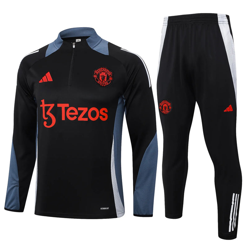 Chándal Entrenamiento Manchester United 24/25 - Negro e Gris