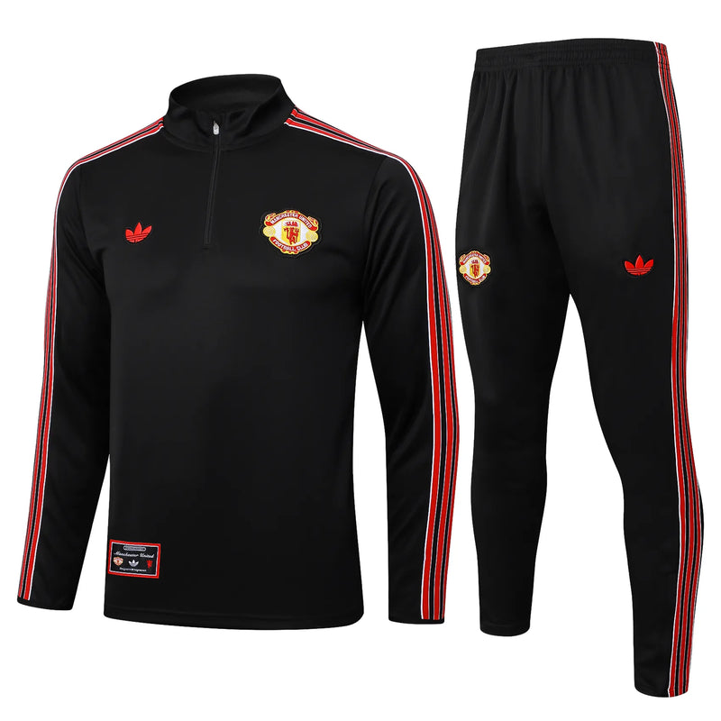 Chándal Entrenamiento Manchester United 24/25 - Negro e Rojo