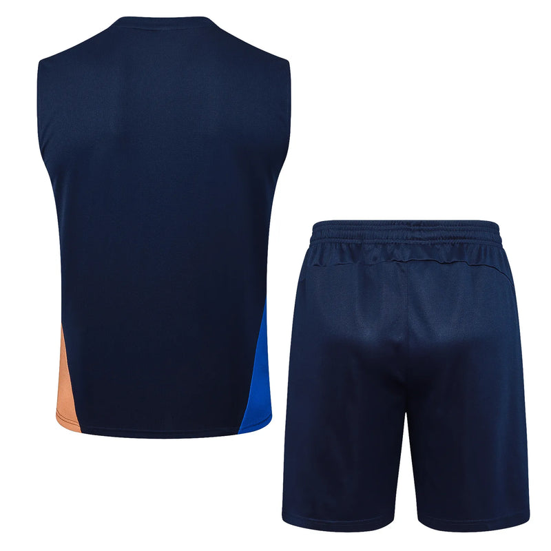 Conjunto Olympique de Marsella Entrenamiento Regata 24/25 - Azul Oscuro