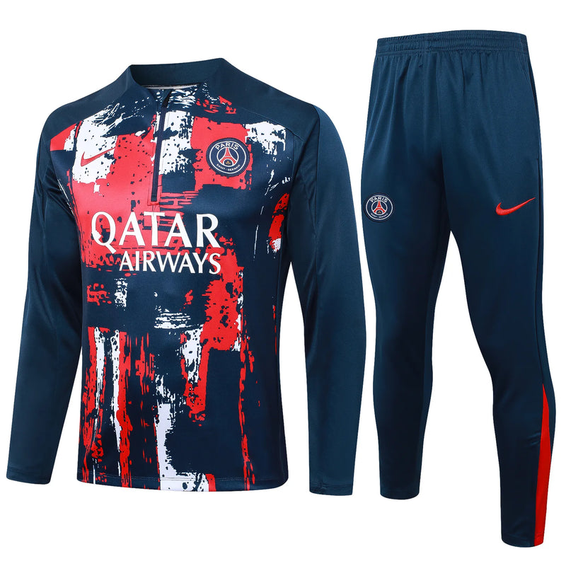 Chándal Entrenamiento PSG 24/25 - Azul e Rojo