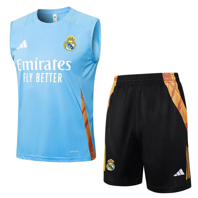Conjunto Real Madrid Entrenamiento Regata 24/25 - Azul Claro