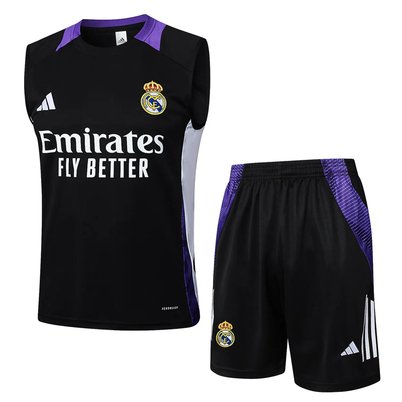 Conjunto Real Madrid Entrenamiento Regata 24/25 - Negro