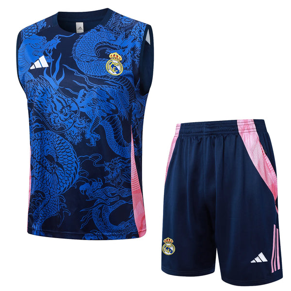 Conjunto Real Madrid Entrenamiento Regata 24/25 - Azul Dragão