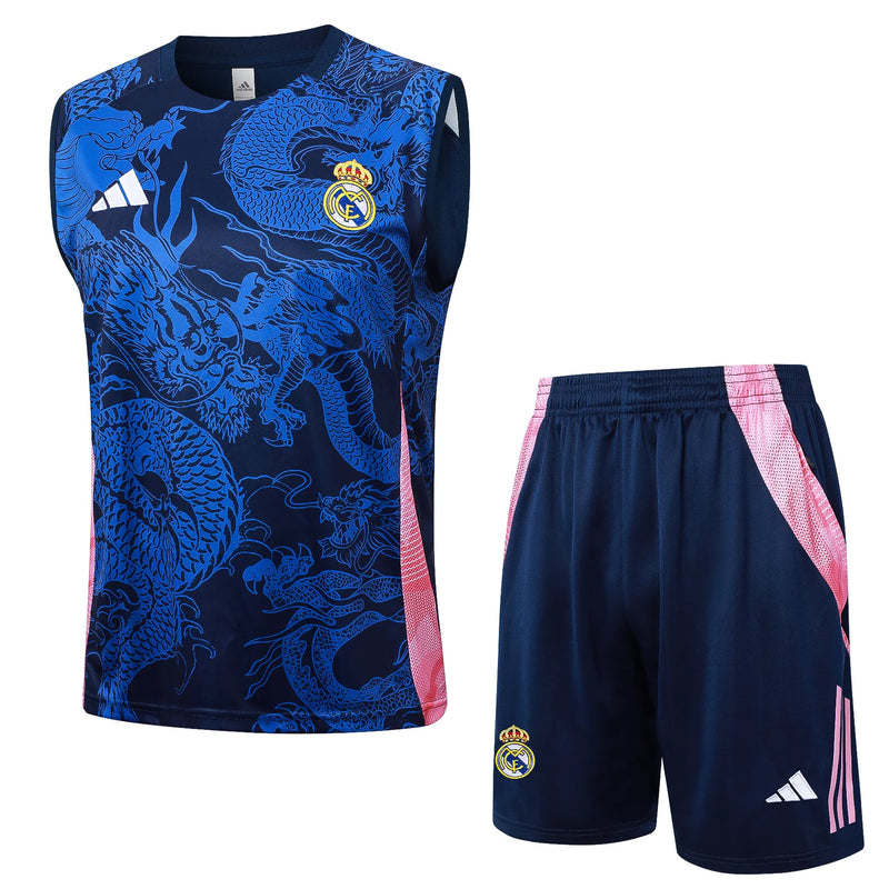 Conjunto Real Madrid Entrenamiento Regata 24/25 - Azul Dragão