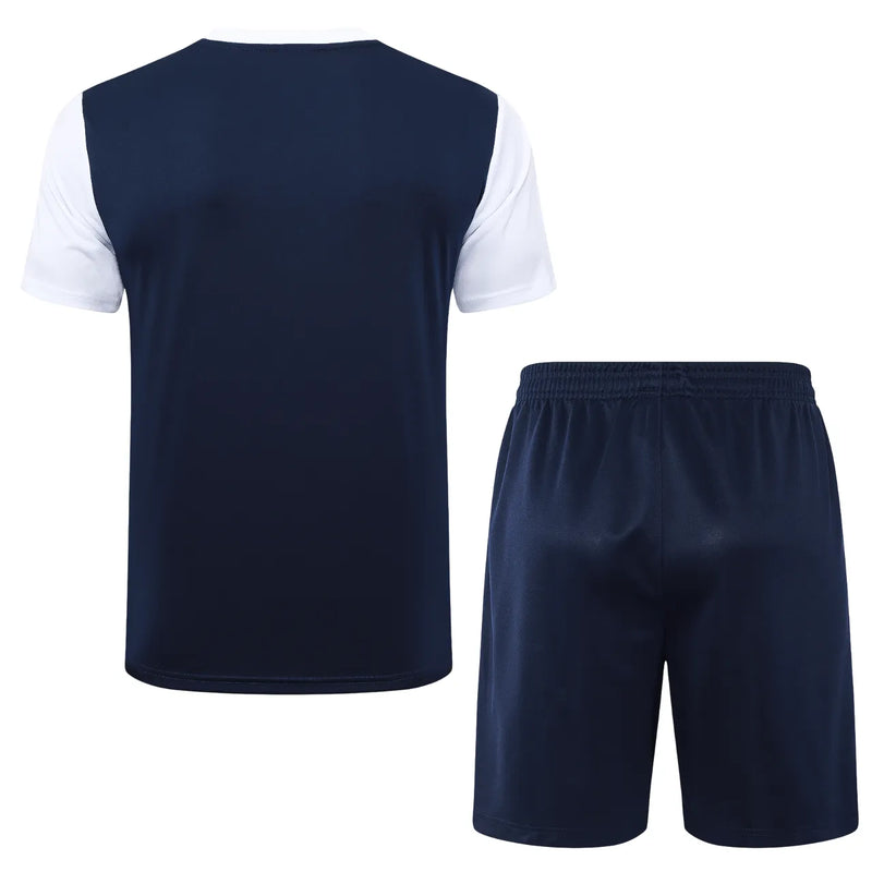 Conjunto São Paulo Viagem 24/25 - Blanco e Azul