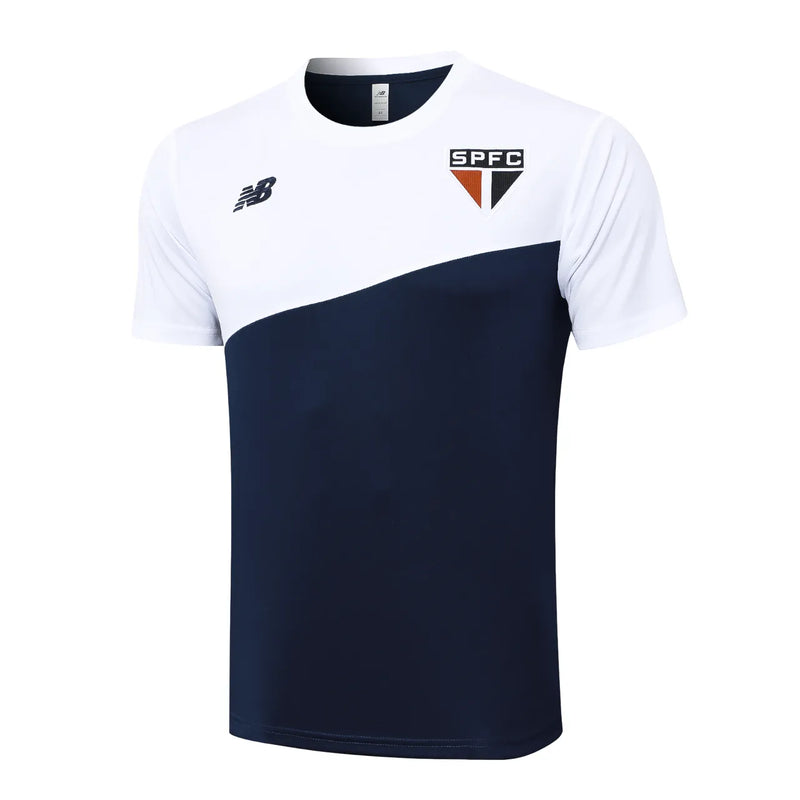 Conjunto São Paulo Viagem 24/25 - Blanco e Azul