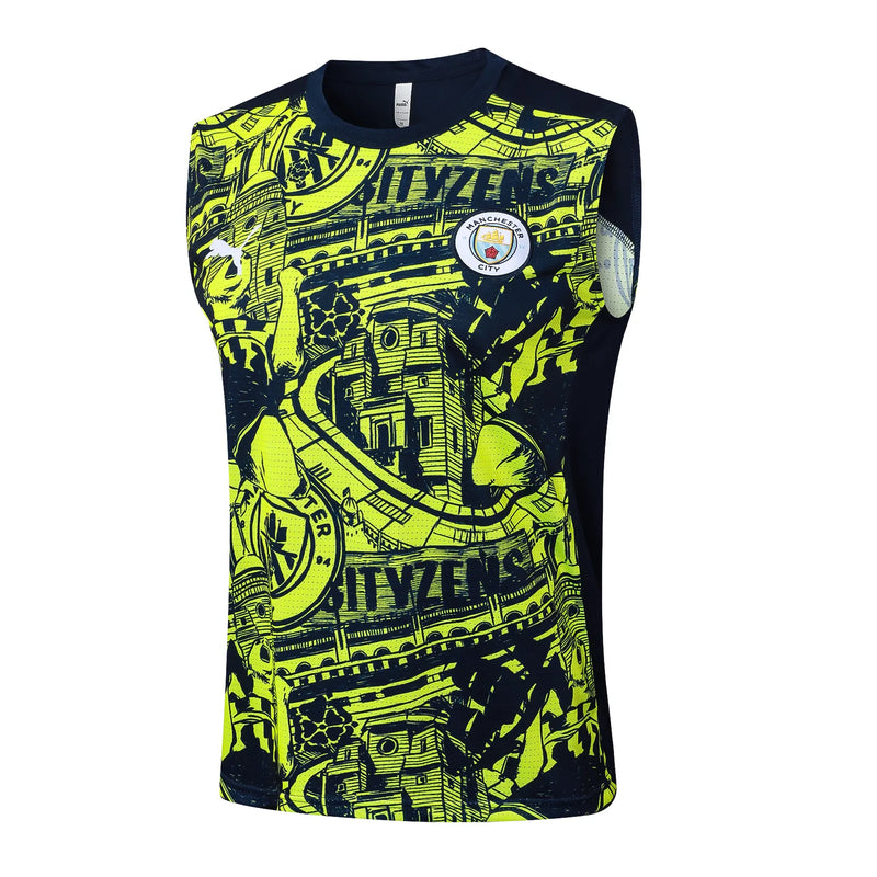 Conjunto Manchester City Entrenamiento Regata 24/25 - Amarillo