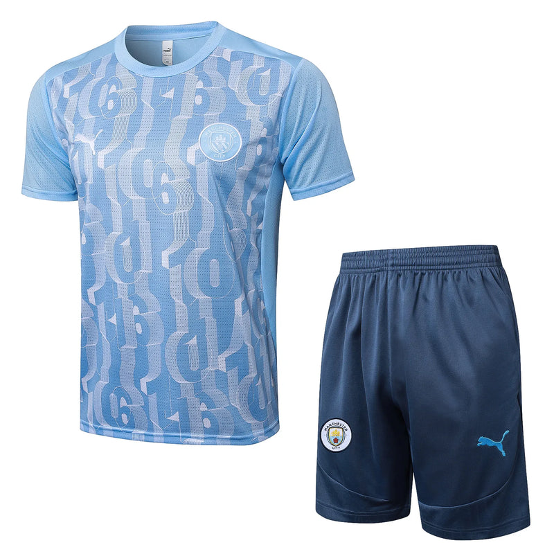 Conjunto Manchester City Entrenamiento 24/25 - Azul Claro