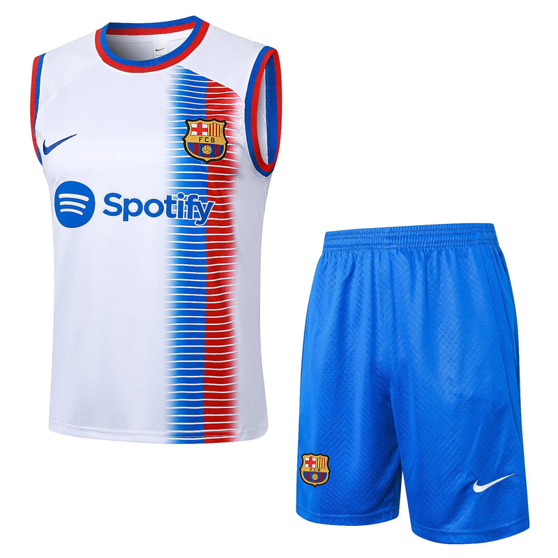 Conjunto Barcelona Entrenamiento Regata 24/25 - Blanco