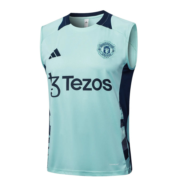 Conjunto Manchester United Entrenamiento Regata 24/25 - Azul Turquesa