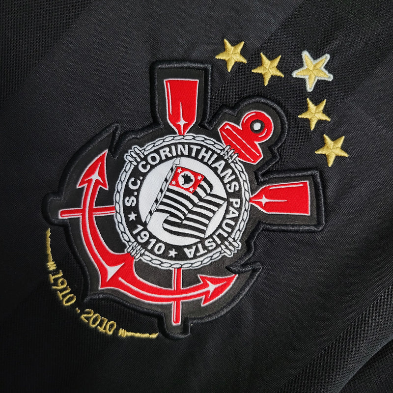 Camiseta Corinthians Segunda Equipación 2010 Retro - Negra