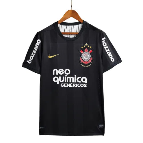 Camiseta Corinthians Segunda Equipación 2010 Retro - Negra