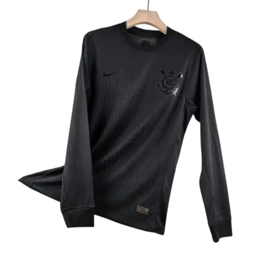 Camiseta Corinthians Segunda Equipación 24/25 Match Manga Larga - Negra