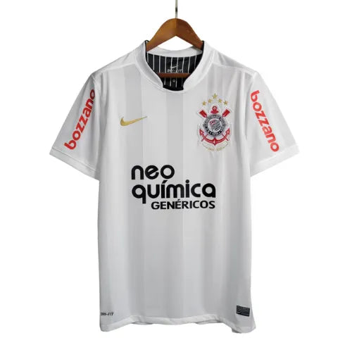 Camiseta Corinthians Primera Equipación 2012 Retro - Blanca